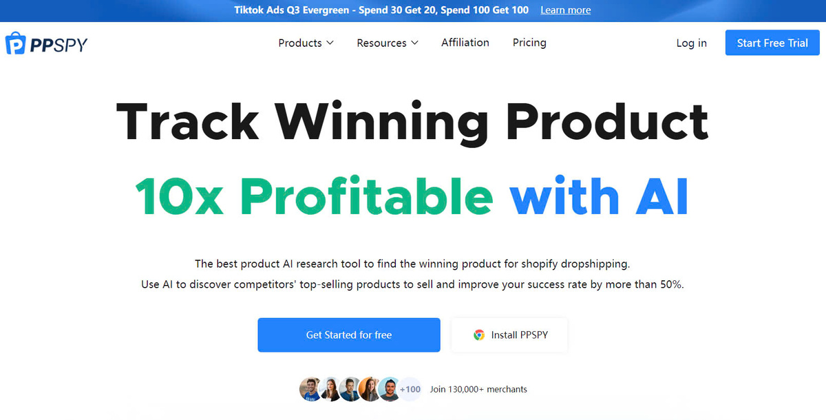 PPSPY – Track Winning Product 10x Profitable with AI | Best Shopify Spy Tool